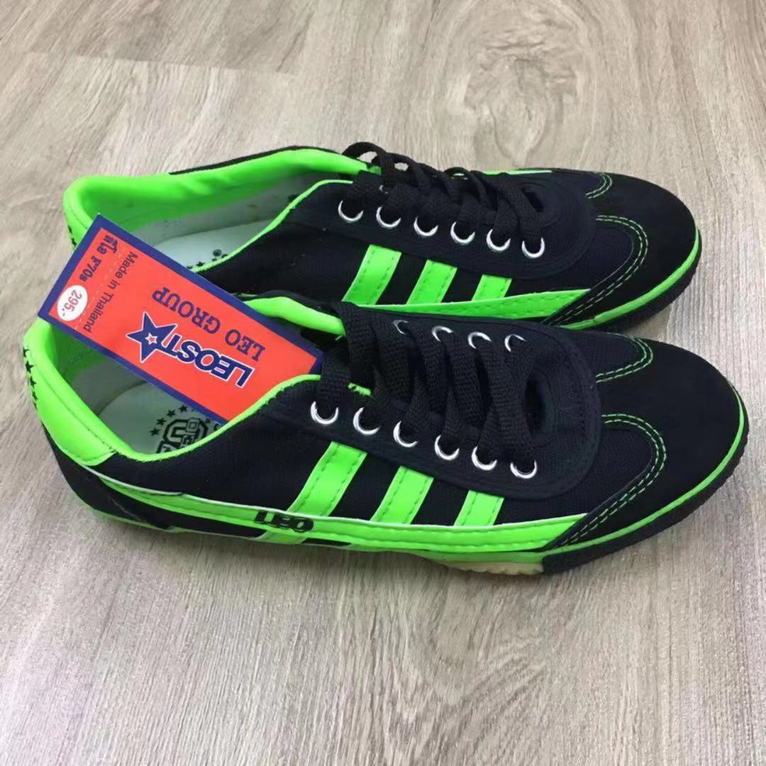 (BLACK/GREEN40)LEO Model F70S Futsal Shoe Made In Thailand(Ready Stock)